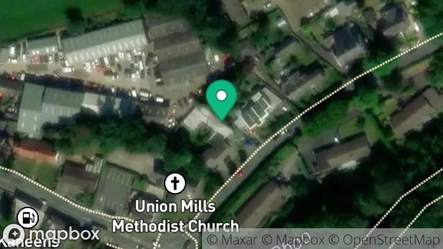Map showing LABURNUM LODGE, STRANG ROAD, UNION MILLS, ISLE OF MAN, IM4 4NL