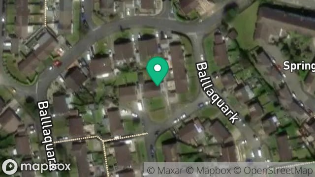 Map showing 36, BALLAQUARK, DOUGLAS, ISLE OF MAN, IM2 2EY