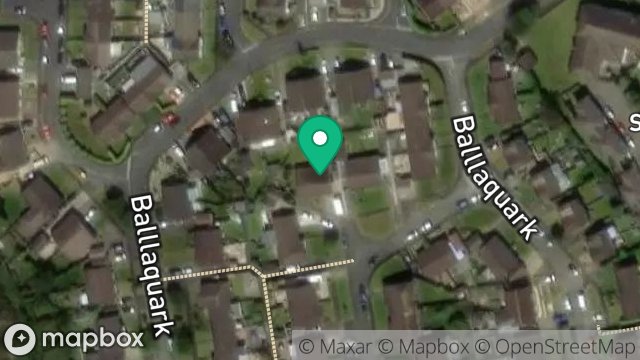 Map showing 34, BALLAQUARK, DOUGLAS, ISLE OF MAN, IM2 2EY