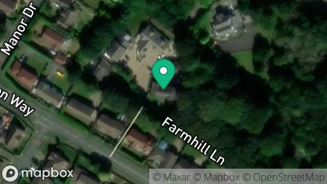 Map showing FARMHILL LODGE, FARMHILL LANE, DOUGLAS, ISLE OF MAN, IM2 2EF
