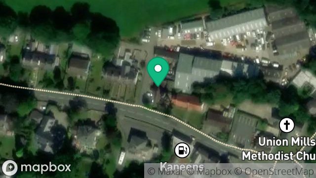 Map showing CHAPEL SITE, MAIN ROAD, UNION MILLS, ISLE OF MAN, IM4 4AD