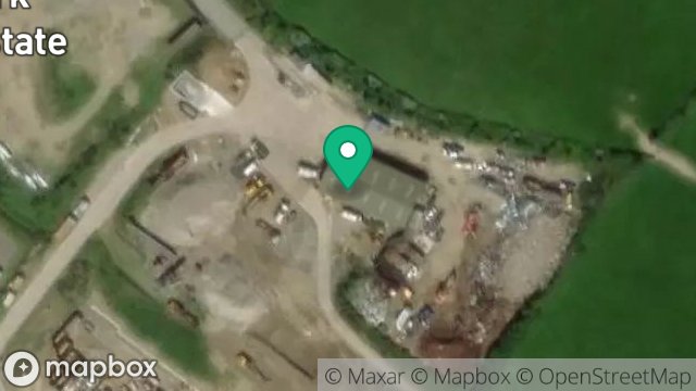 Map showing RECYCLING AND STORAGE COMPOUND, RICHMOND HILL, DOUGLAS, ISLE OF MAN, IM4 1JH