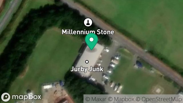 Map showing UNIT 2, JURBY INDUSTRIAL ESTATE, JURBY, ISLE OF MAN, IM7 3BD