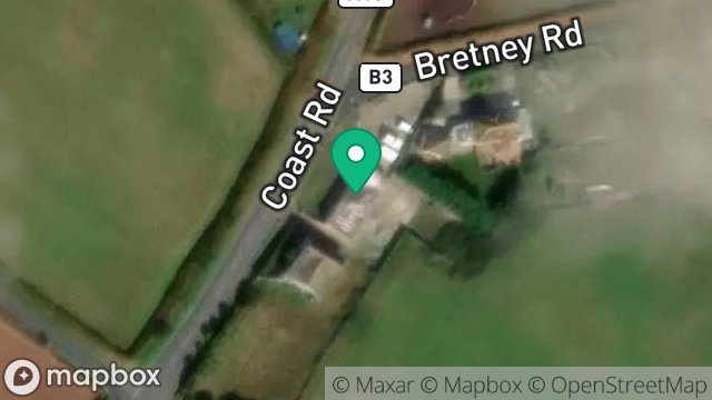 Map showing JURBY FILLING STATION, COAST ROAD, JURBY, ISLE OF MAN, IM7 3ET