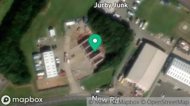 Map showing SITE SUPPLY, THE PADDOCKS, JURBY INDUSTRIAL ESTATE, JURBY, ISLE OF MAN, IM7 3BD