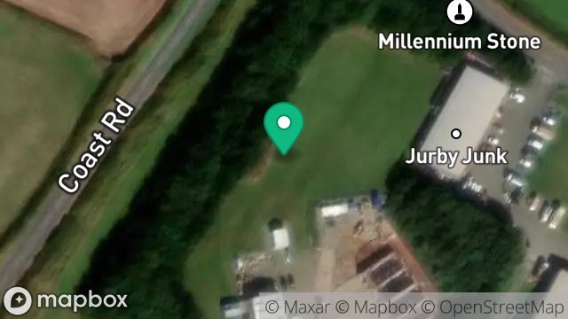 Map showing THE PADDOCK, JURBY INDUSTRIAL ESTATE, JURBY, ISLE OF MAN, IM7 3BD