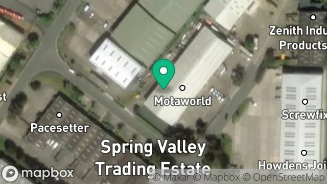 Map showing AUTO TRADE CENTRE LTD, 48A, SPRING VALLEY INDUSTRIAL ESTATE, DOUGLAS, ISLE OF MAN, IM2 2QS