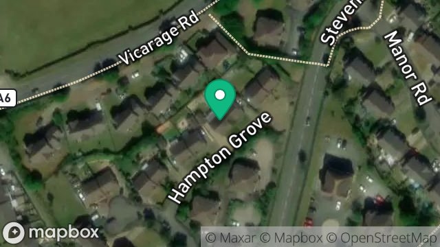 Map showing 16, HAMPTON GROVE, DOUGLAS, ISLE OF MAN, IM2 2NQ