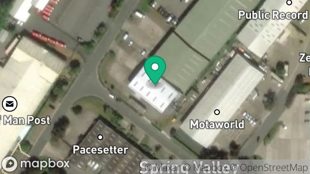 Map showing JACK FROST LTD, SPRINGHAM PARK, SPRING VALLEY INDUSTRIAL ESTATE, DOUGLAS, ISLE OF MAN, IM2 2QU