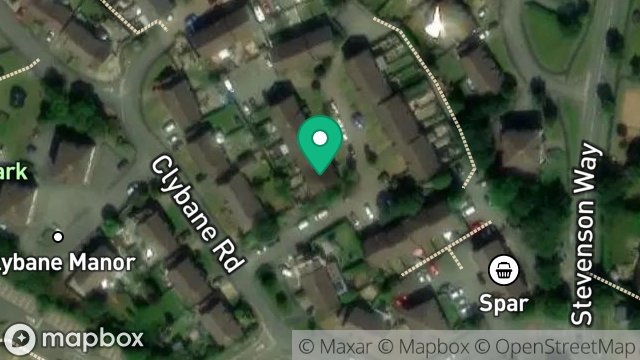 Map showing 1, WALLBERRY MEWS, DOUGLAS, ISLE OF MAN, IM2 2ND