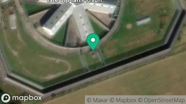 Map showing EXTERNAL TOILET BLOCK JURBY PRISON, COAST ROAD, JURBY, ISLE OF MAN, IM7 3JP