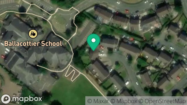 Map showing 44, FARMHILL MEADOWS, DOUGLAS, ISLE OF MAN, IM2 2LL