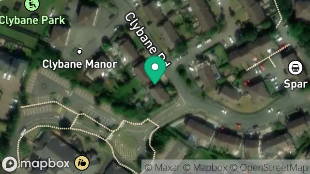 Map showing 4, CLYBANE RISE, DOUGLAS, ISLE OF MAN, IM2 2LR