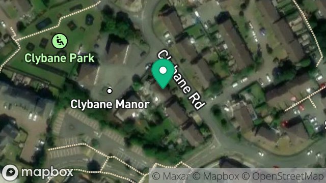 Map showing 10, CLYBANE RISE, DOUGLAS, ISLE OF MAN, IM2 2LR