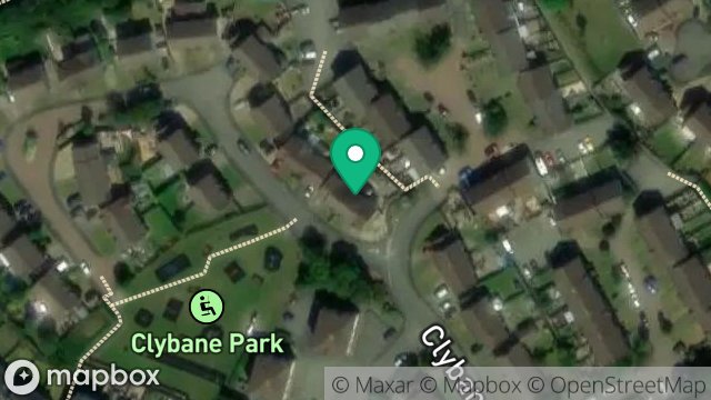 Map showing 17, CLYBANE RISE, DOUGLAS, ISLE OF MAN, IM2 2LY