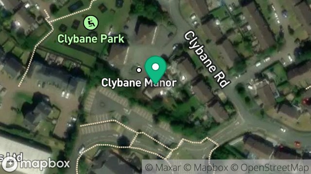Map showing 4, CLYBANE CLOSE, DOUGLAS, ISLE OF MAN, IM2 2LS