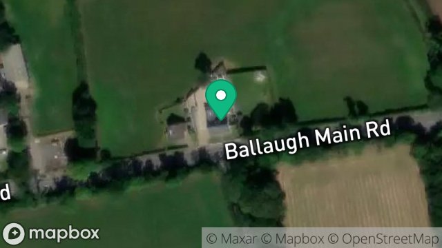 Map showing THE BUNGALOW, MAIN ROAD, BALLAUGH, ISLE OF MAN, IM7 5ED