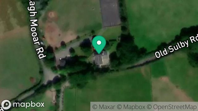 Map showing PALM COTTAGE, THE CURRAGH, BALLAUGH, ISLE OF MAN, IM7 5BL