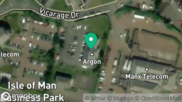 Map showing RESTART LTD, RESTART COURT, ISLE OF MAN BUSINESS PARK, DOUGLAS, ISLE OF MAN, IM2 2QZ