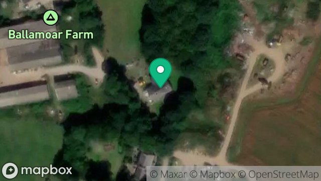 Map showing CRONK OLAF, BALLAMOAR LANE, BALLAUGH, ISLE OF MAN, IM7 5EE