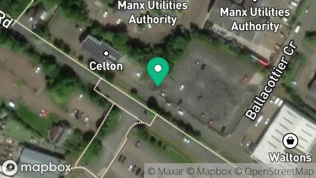 Map showing FIELDS 521888 AND 521895, BETWEEN ISLE OF MAN BUSINESS PARK AND, COOIL ROAD, DOUGLAS, ISLE OF MAN, IM2 2QZ
