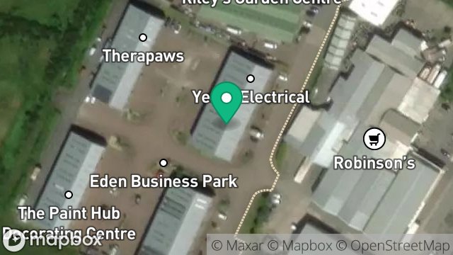 Map showing UNIT 2, BLOCK A, EDEN BUSINESS PARK, DOUGLAS, ISLE OF MAN, IM4 2AY