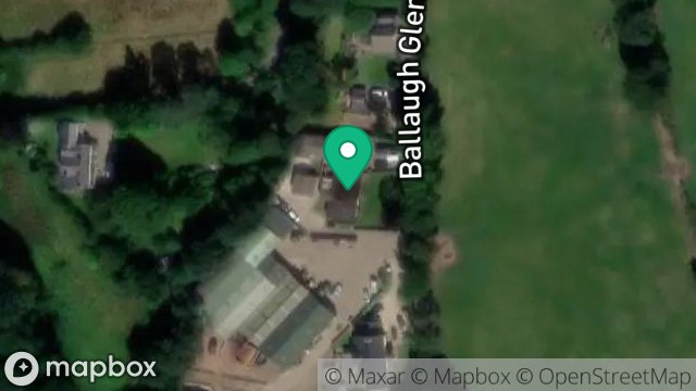 Map showing MYLVOIRREY BUNGALOW, GLEN ROAD, BALLAUGH, ISLE OF MAN, IM7 5JD