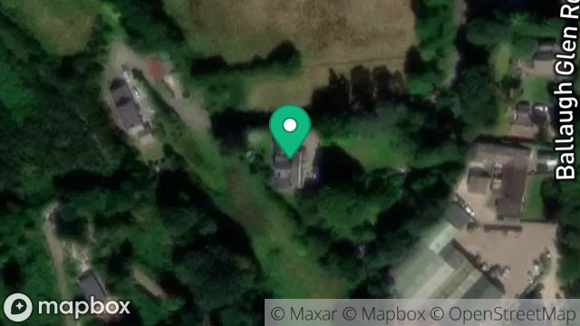 Map showing BRAGGAN GORYN, GLEN ROAD, BALLAUGH, ISLE OF MAN, IM7 5JD