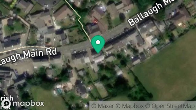 Map showing THE WHITE HOUSE, MAIN ROAD, BALLAUGH, ISLE OF MAN, IM7 5EG