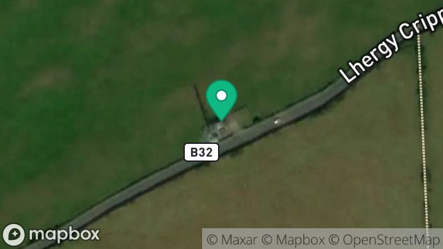 Map showing RADIO SITE, LHERGY CRIPPERTY, UNION MILLS, ISLE OF MAN, IM4 2AH