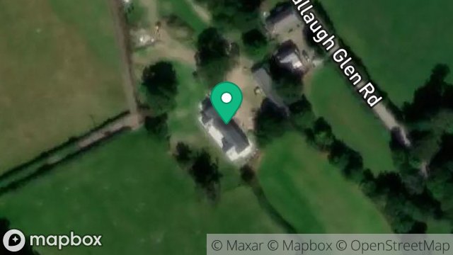 Map showing GLAIKE BARN, GLEN ROAD, BALLAUGH, ISLE OF MAN, IM7 5JG