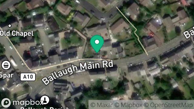 Map showing ALBERT HOUSE, MAIN ROAD, BALLAUGH, ISLE OF MAN, IM7 5EG