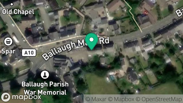 Map showing THIE CARR, MAIN ROAD, BALLAUGH, ISLE OF MAN, IM7 5EG