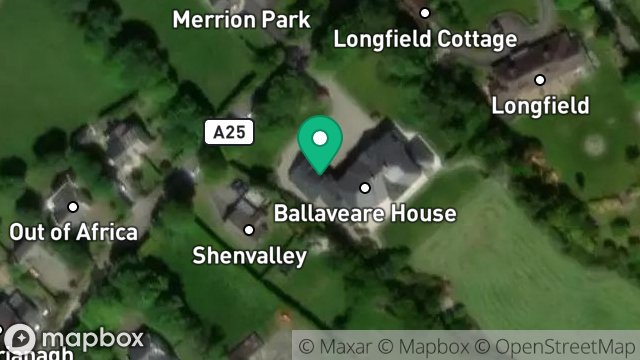 Map showing BALLAVEARE, OLD CASTLETOWN ROAD, PORT SODERICK, ISLE OF MAN, IM4 1BB