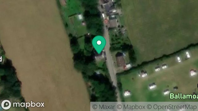 Map showing MAPLE COTTAGE, GLEN ROAD, BALLAUGH, ISLE OF MAN, IM7 5JG