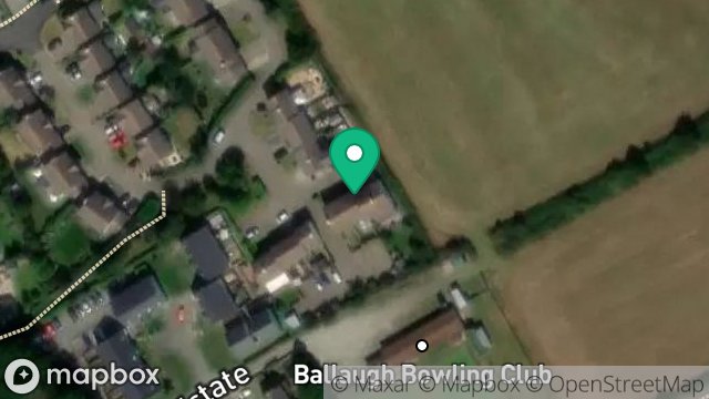 Map showing 6, GLEBE AALIN CLOSE, STATION ROAD, BALLAUGH, ISLE OF MAN, IM7 5BY