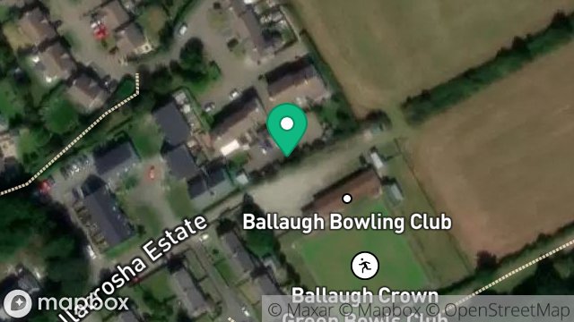 Map showing LAND AT, GLEBE AALIN CLOSE, BALLAUGH, ISLE OF MAN, IM7 5BY