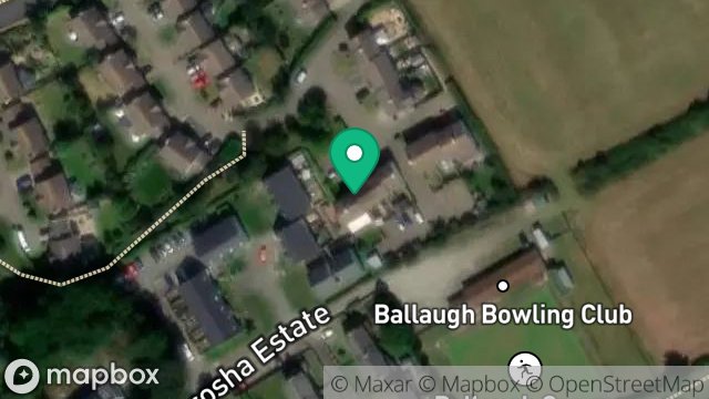 Map showing 11, GLEBE AALIN CLOSE, STATION ROAD, BALLAUGH, ISLE OF MAN, IM7 5BY