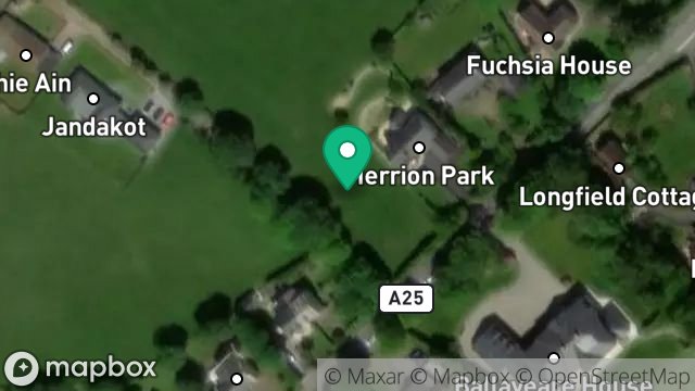 Map showing LAND WEST OF MERRION PARK, OLD CASTLETOWN ROAD, PORT SODERICK, ISLE OF MAN, IM4 1BB