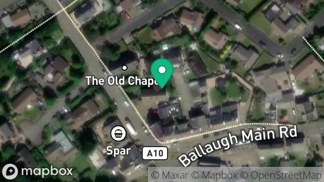 Map showing 2 CLAGH WYLLIN, STATION ROAD, BALLAUGH, ISLE OF MAN, IM7 5EY