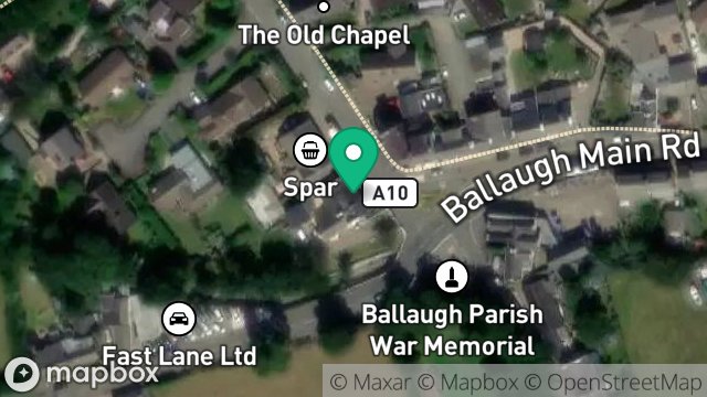 Map showing BALLACROSHA HOUSE, STATION ROAD, BALLAUGH, ISLE OF MAN, IM7 5EJ