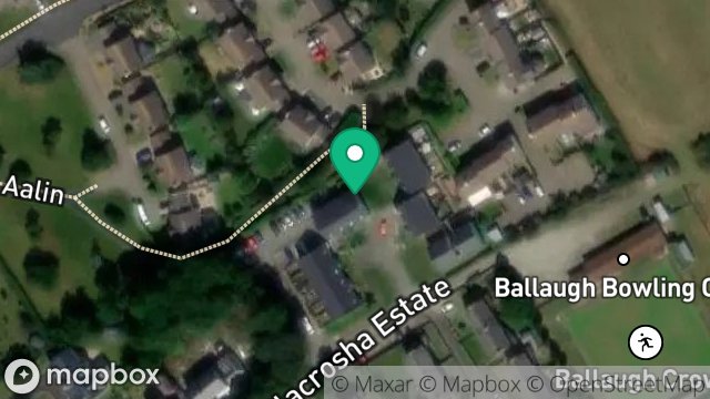 Map showing 26, BALLACROSHA, BALLAUGH, ISLE OF MAN, IM7 5AG