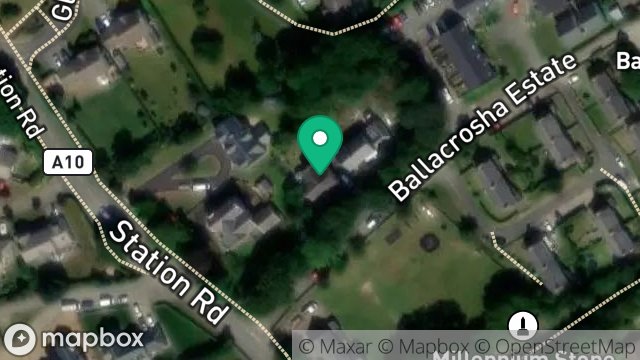 Map showing GLEBE HOUSE, STATION ROAD, BALLAUGH, ISLE OF MAN, IM7 5AH