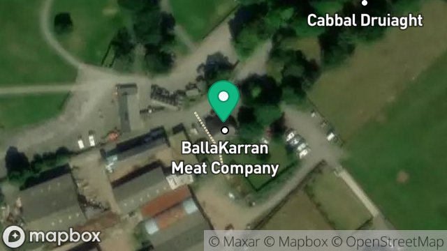 Map showing GLENLOUGH FARM, BALLAHUTCHIN HILL, UNION MILLS, ISLE OF MAN, IM4 4AT