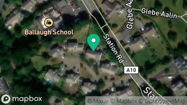 Map showing 2, SQUEEN MEADOW, BALLAUGH, ISLE OF MAN, IM7 5BR