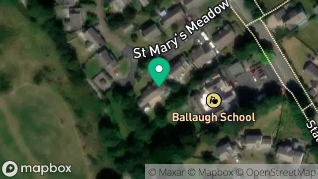 Map showing 4, ST. MARYS MEADOW, BALLAUGH, ISLE OF MAN, IM7 5AJ
