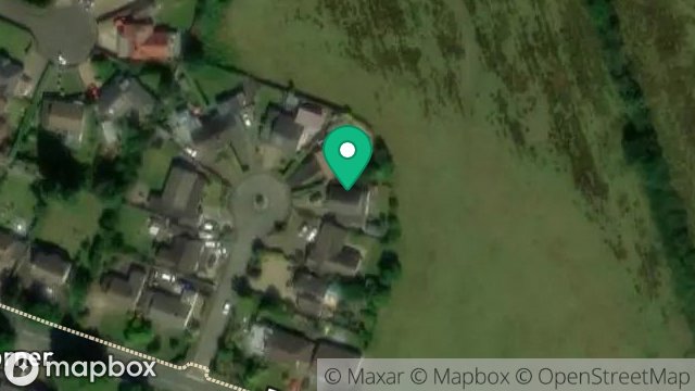 Map showing EDELWEISS, GLENLOUGH CIRCLE, GLEN VINE, ISLE OF MAN, IM4 4AX