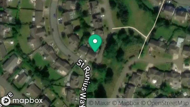Map showing 16, ST. RUNIUS WAY, BALLAGAREY ROAD, GLEN VINE, ISLE OF MAN, IM4 4FG