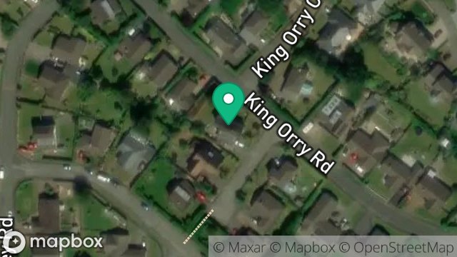 Map showing 1, KING ORRY PLACE, GLEN VINE, ISLE OF MAN, IM4 4EP