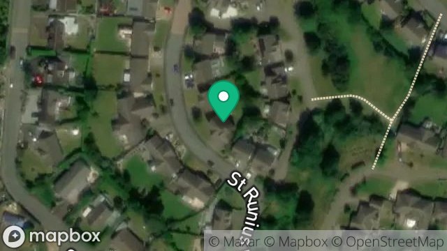 Map showing 20, ST. RUNIUS WAY, BALLAGAREY ROAD, GLEN VINE, ISLE OF MAN, IM4 4FG